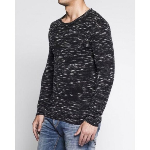Antony Morato Men's Marled Charcoal Crew Neck Long Sleeve Sweater size M - Picture 16 of 16